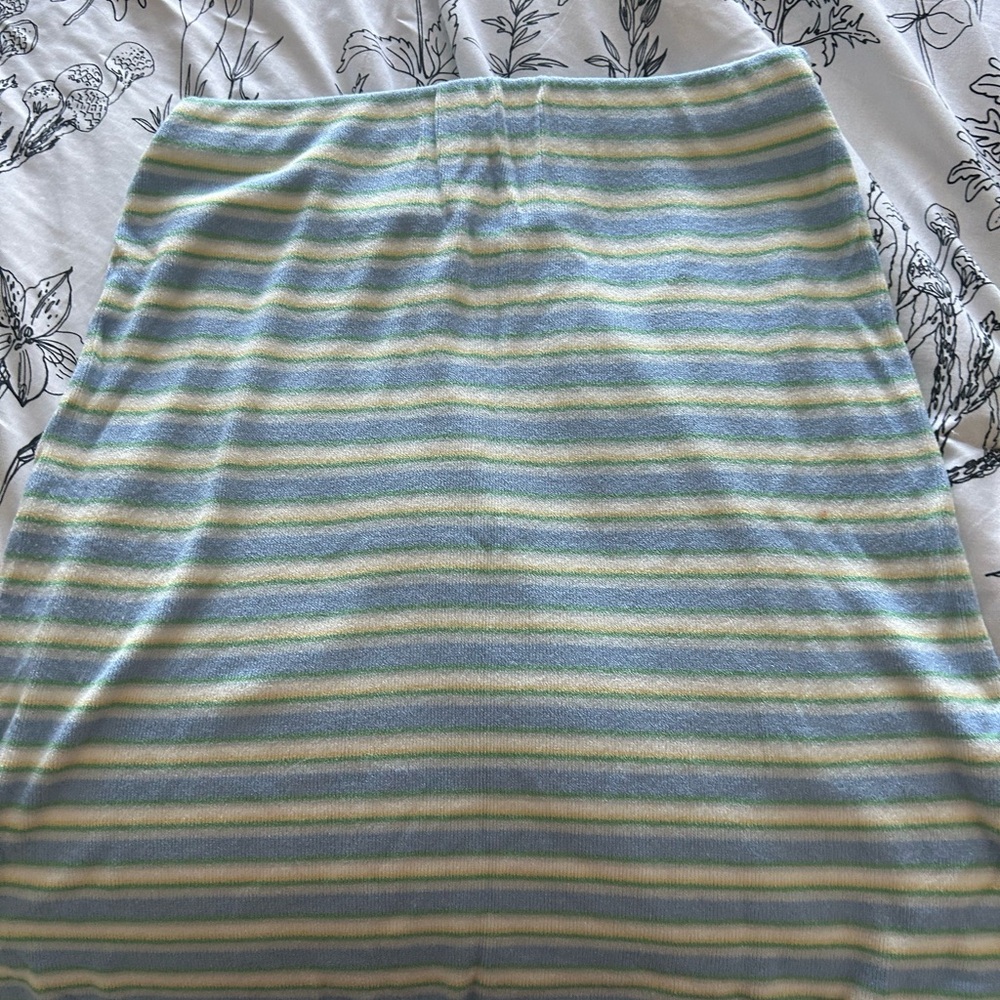 Popsicle Striped Blue and Green Skirt
